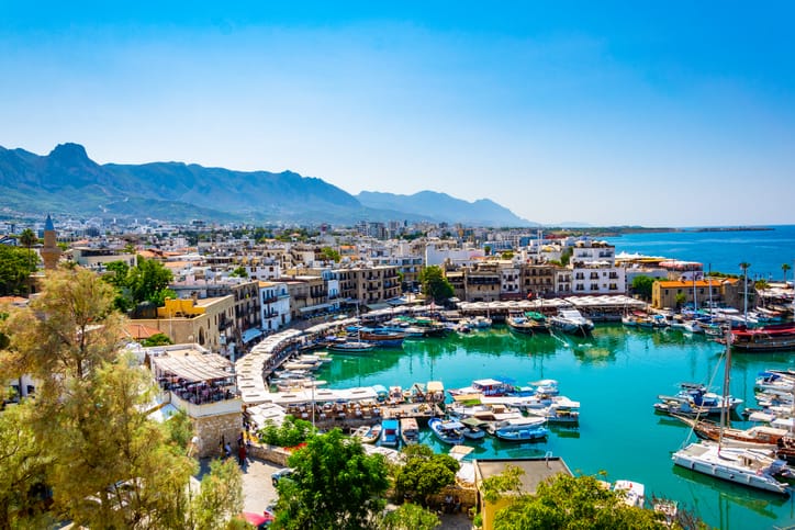 Things to do in Cyprus: View of port in Kyrenia/Girne during a sunny summer day, Cyprus