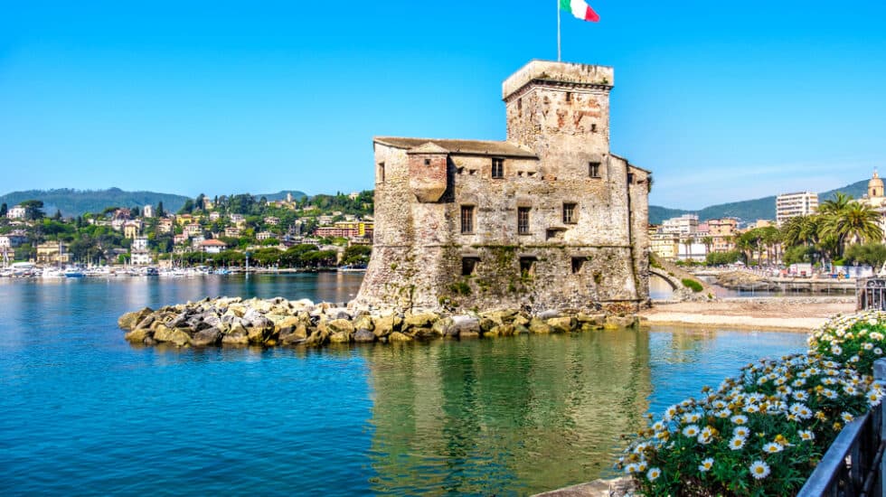 Things to do in Rapallo: the castle at Rapallo, Italy.