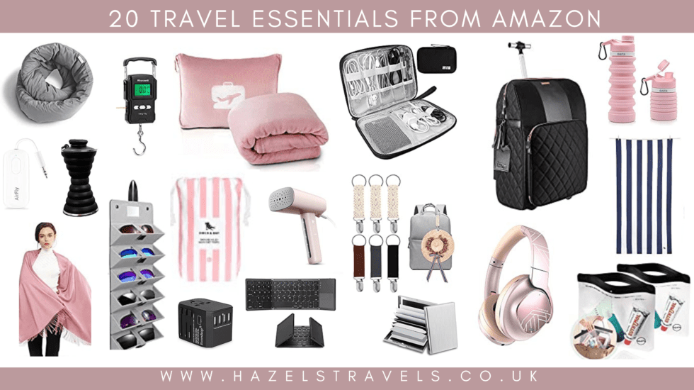 20 travel essentials from amazon - hazel's travels