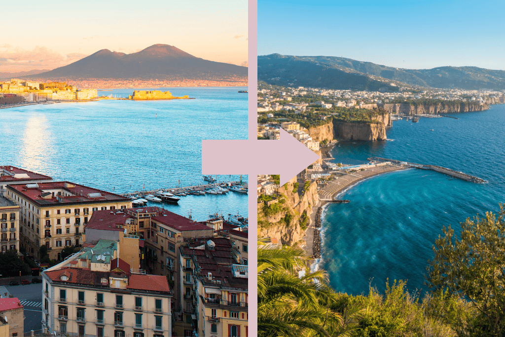 How to get from Naples to Sorrento by train, bus, car & ferry. Hazel